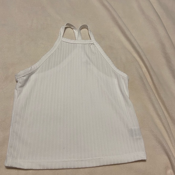 Ardene Basic Collection White Ribbed Halter Top - Picture 3 of 3